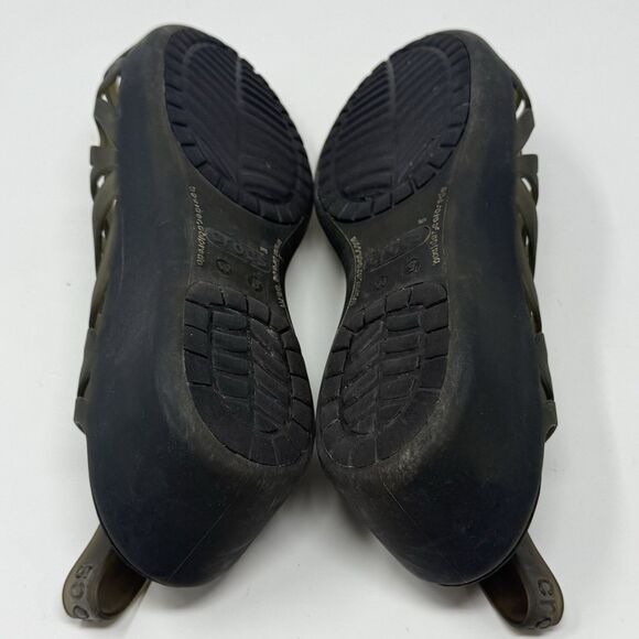 Crocs Adrina III Wedge Sandals Womens 9 Black Open Toe Summer Comfort Casual - Picture 12 of 15